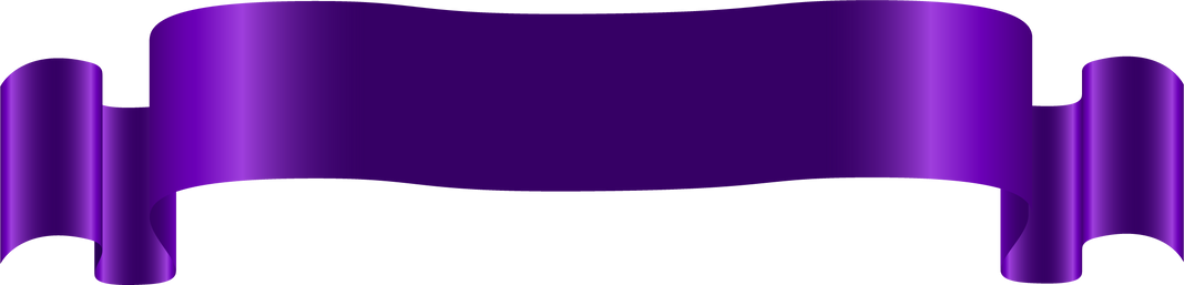 Purple Ribbon Banner